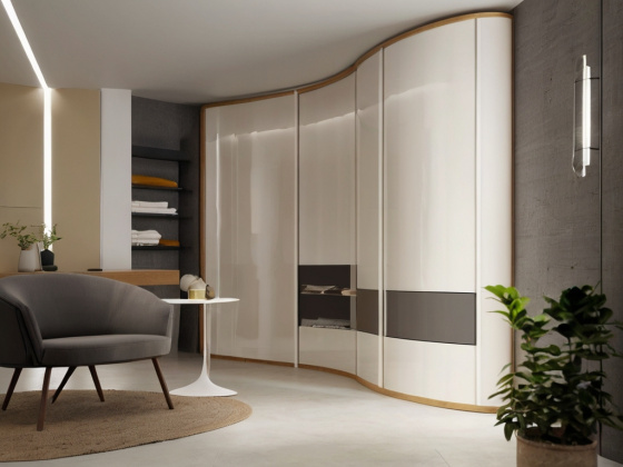 Радиусный шкаф купе «Алиот»